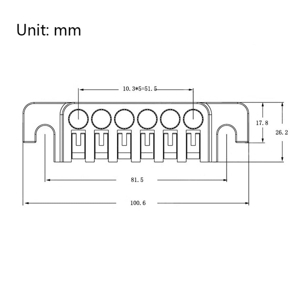 Amazon | 亜鉛合金 TP-6 ブリッジストップバーギター LP ブリッジ